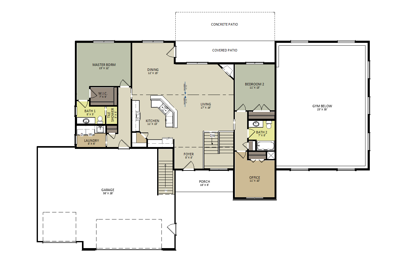 Canyon First Floor Floor Plan